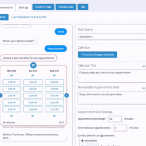 chatbot mimshacks appointment