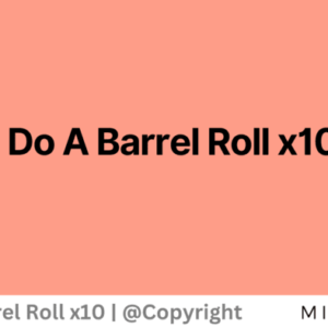 Do A Barrel Roll X200 Times