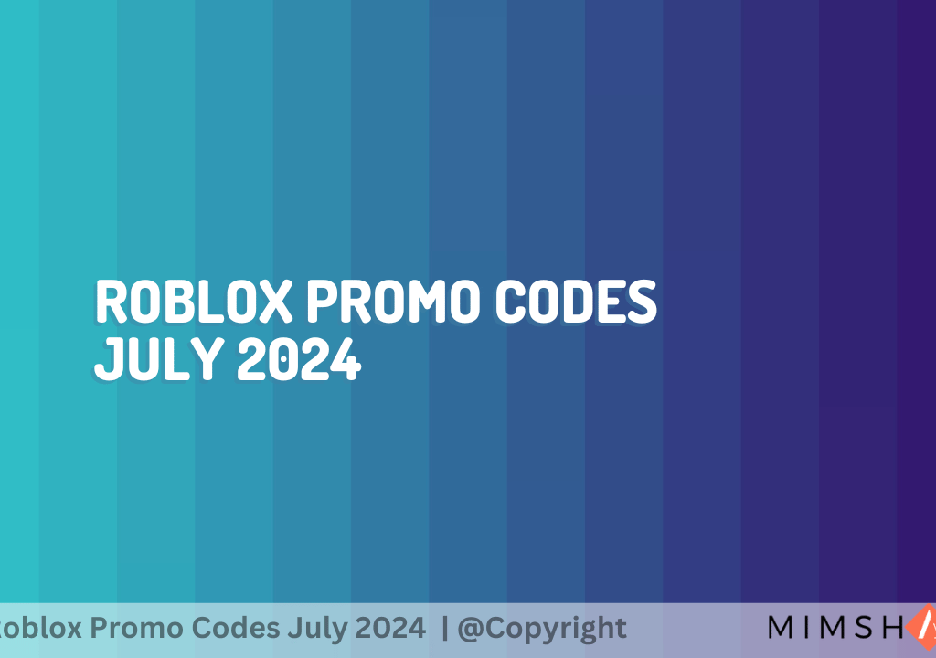 Roblox Promo Codes July 2024 | @Copyright