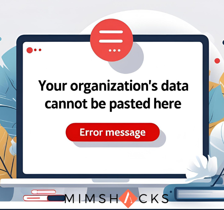 Your organization's data cannot be pasted here.