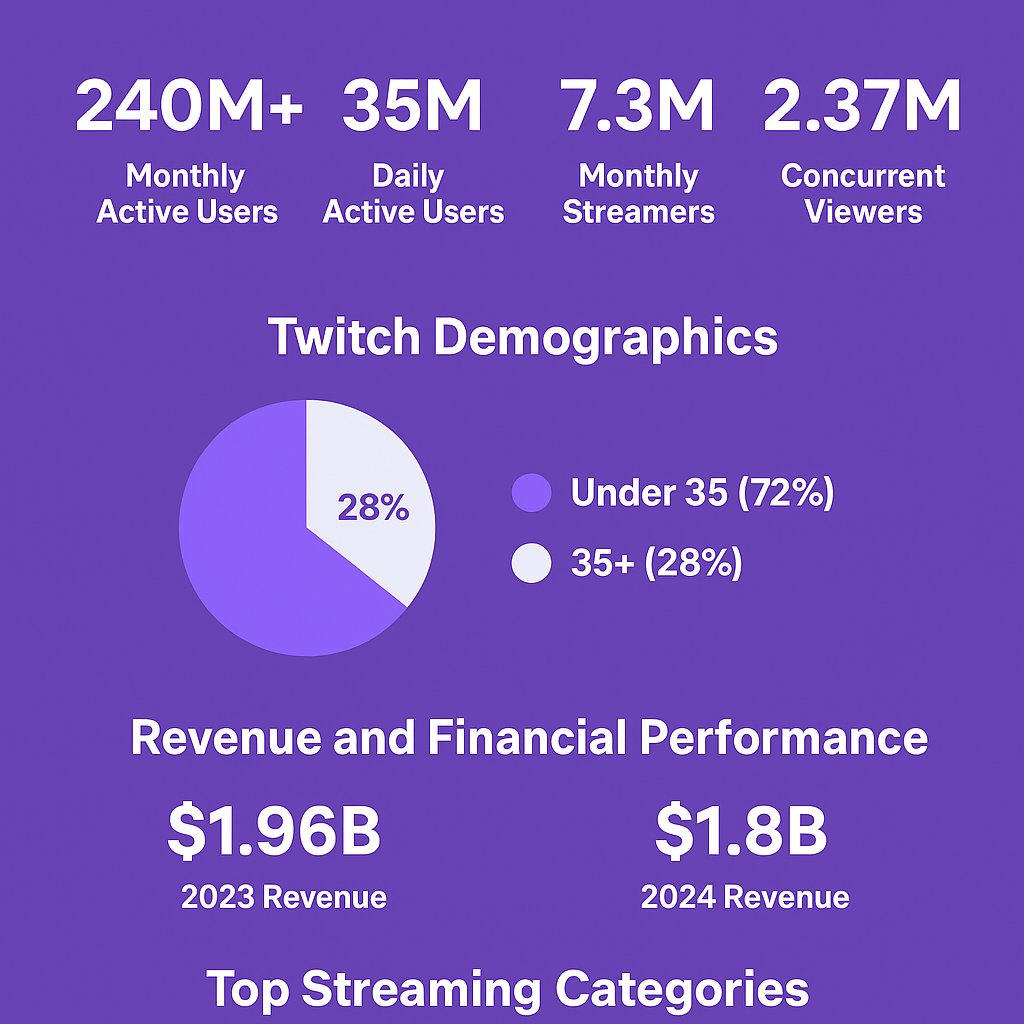 Twitch Statistics 2024-2026: Complete Guide to Users, Revenue & Growth twitch-statistics