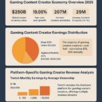 Gaming Content Creator Earnings Statistics (2025)
