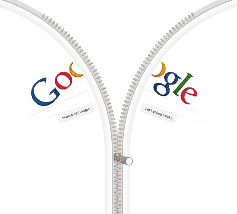 Google Zipper Easter Egg
