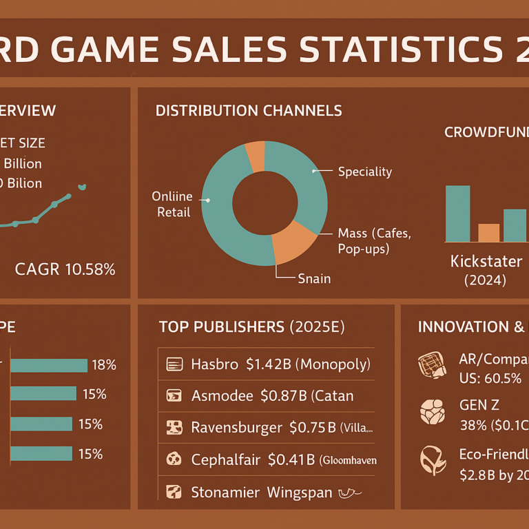 Board Game Sales Statistics 2025