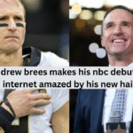 drew brees makes his nbc debut, internet amazed by his new hair