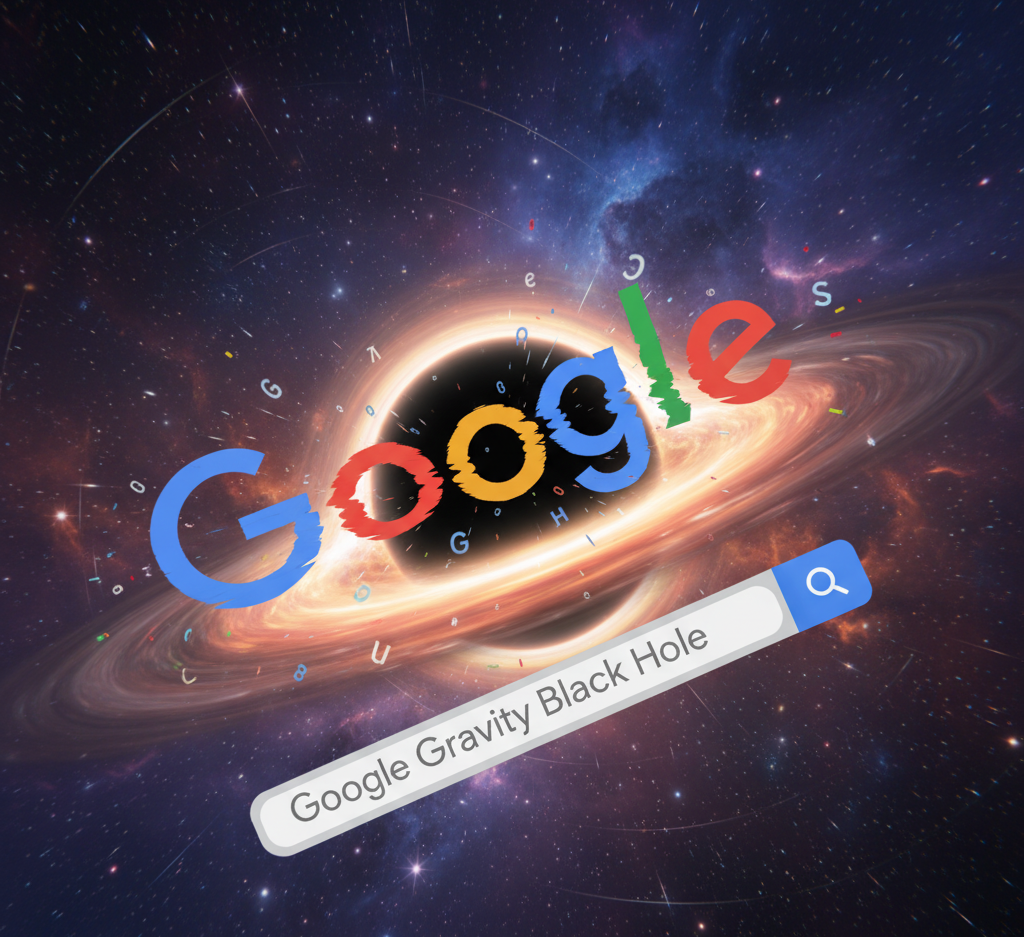 Google Gravity Black Hole