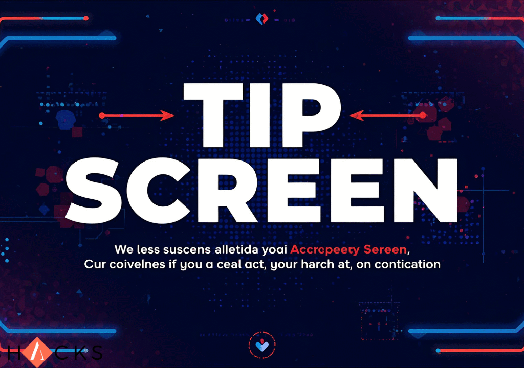 tip screen