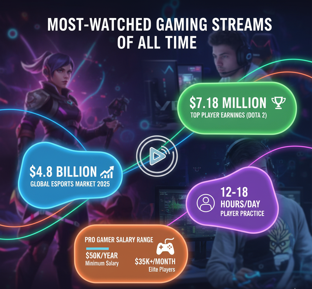 Most-Watched Gaming Streams of All Time Most-watched gaming streams of all time