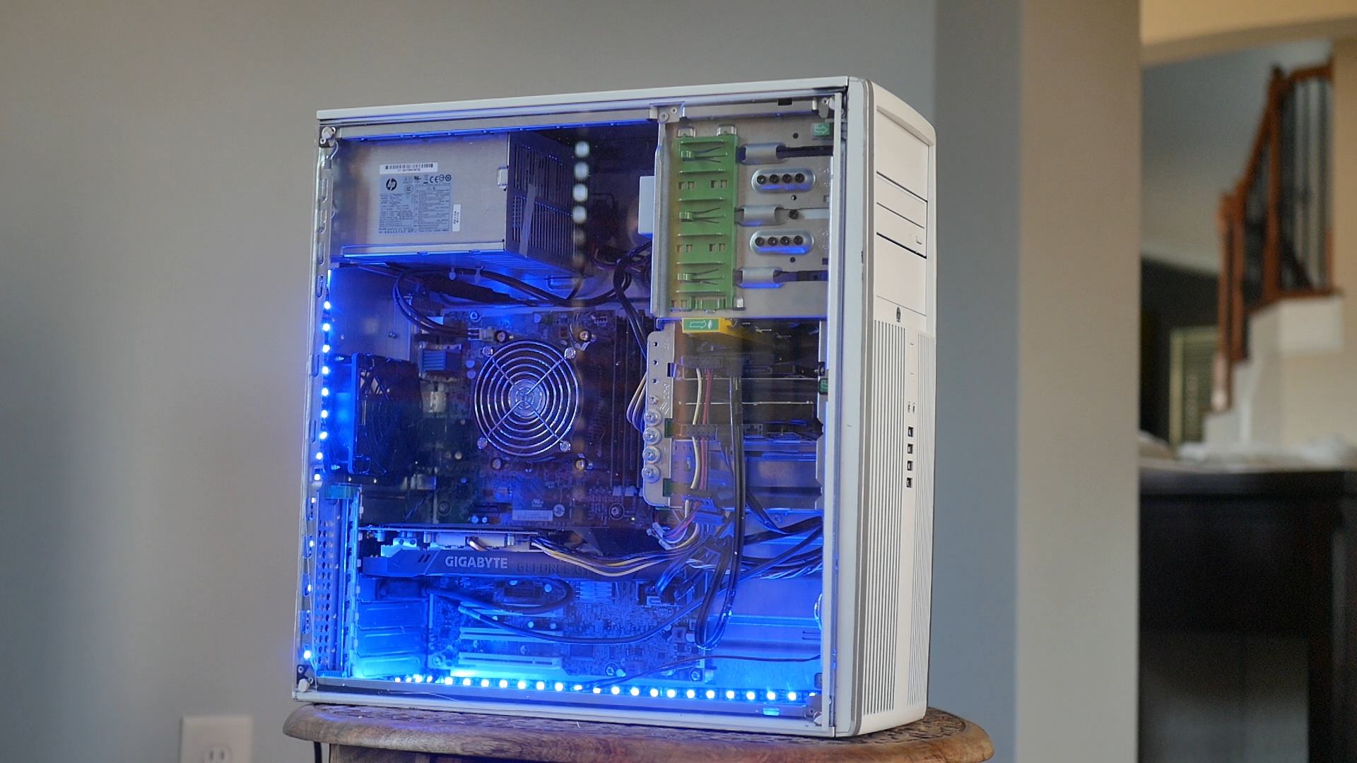 The CPU does the quiet work under load